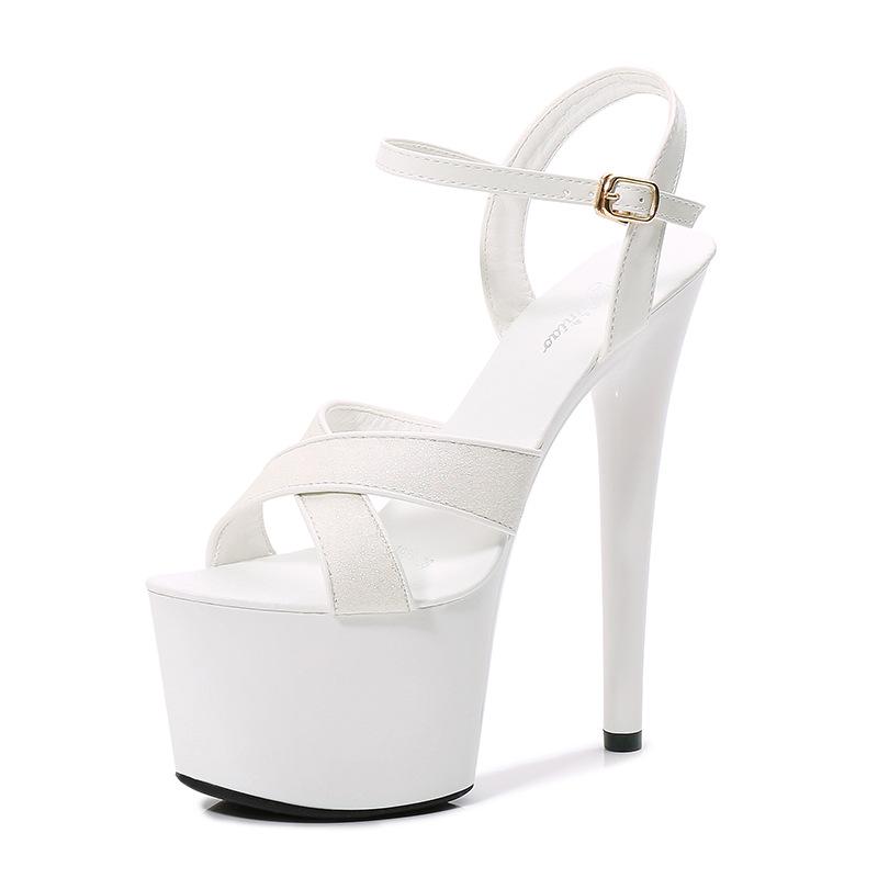 Women's Wedding Stiletto Sandals  Summer Super Heels Stiletto Waterproof Sandals 181 Series 16.5cm Heel 6.5cm Platform LFD