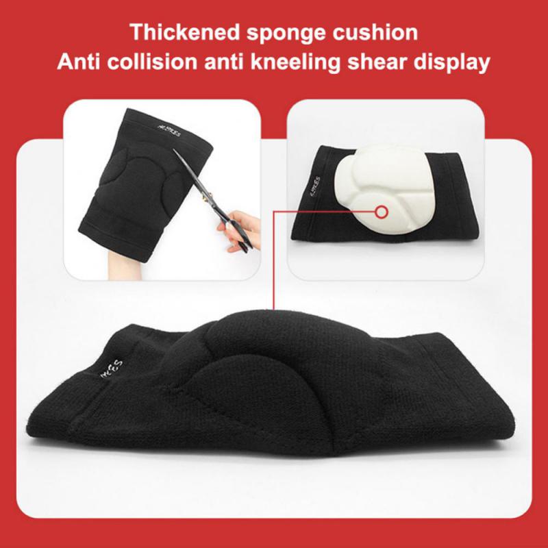 1 Pair Sports Thickening Knee Pads Volleyball Extreme Sports Kneepad Brace Support Dancing Yoga Elastic Knee Protector