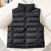 cotton clothes, vest women's short autumn and winter new leave-in vest, stand-up collar fashion coat