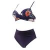 Women's Sexy High Waist Bikini Swimwear with Underwire Support