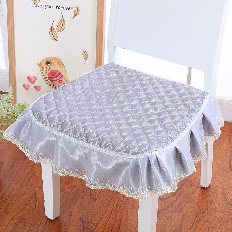 Simple Style Solid Color Dining Chair Cushion 43x45cm Home Decor Seat Cushion Thicken Non-slip Office Sedentary Stool Pads