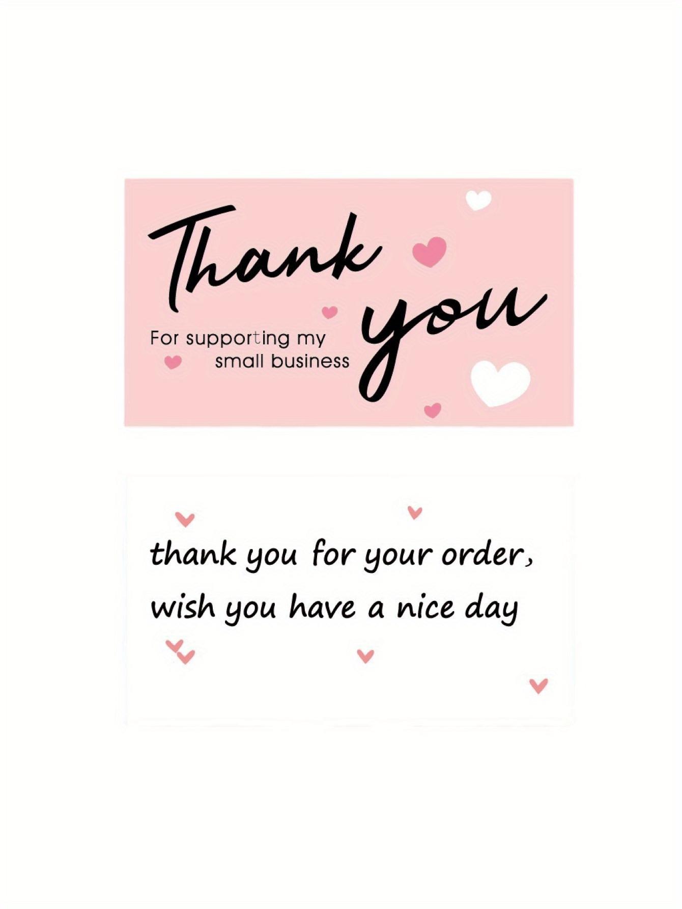 

50 шт. Открытка «Спасибо», Изысканная открытка, Для Дня благодарения, Бизнеса, Студенческого душа, Свадьбы, Малого бизнеса, Выпускного, Девичника 50pcs Black Thank You Cards разноцветный