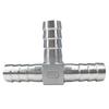 1pc Hose Nozzle 304 Stainless Steel Hose Nozzle 6mm 8mm 10mm 12mm Ttype Pipe Fitting Pagoda End Nozzle Pushin Connector (color: T Tee, Size: 16mm)
