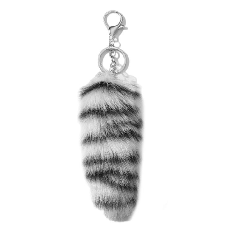 Lightweight Faux Hair Tail Keychain Trendy Y2K Style Tail Keychain Elegant Keyrings Charm For Personal Accessories