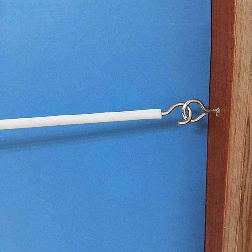 1Set PVC Steel Window Cord Cable Net White Curtain Track Wire New Wall Hanging Line