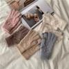 Adorable Knitted Wool Gloves with Touchscreen Functionality Warm Fleece-lined Cycling Gloves