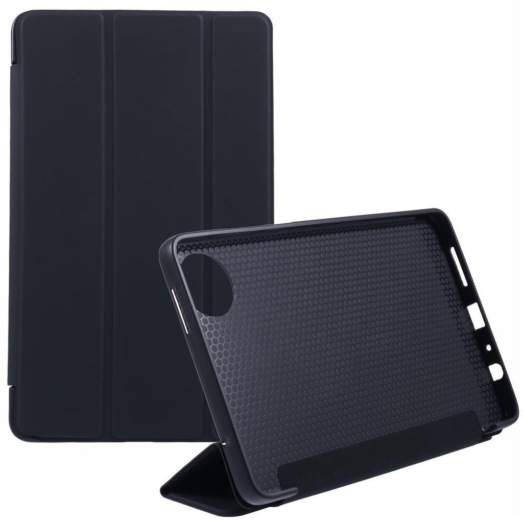 For Xiaomi Redmi Pad SE 4G 8.7 Inch Case PU Leather+Silicone Tri-Fold Stand Tablet Cover