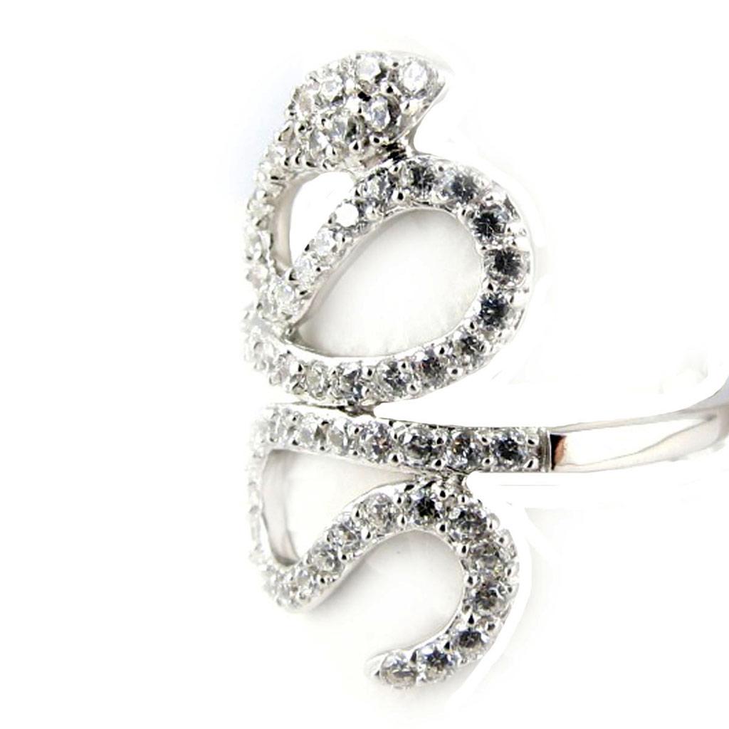 Bague Argent 'Tentation' blanc