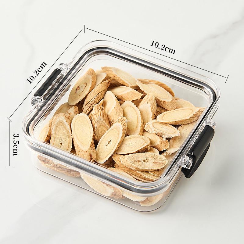 Transparent Airtight Plastic Storage Jar for Candy, Tea, or Grains