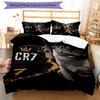 Ronaldo's Iconic Number Seven Bedding Set, Breathable Duvet Cover with Pillowcases, Soft Bed Linen for Bedroom Home Decoration, Perfect Festival Birth