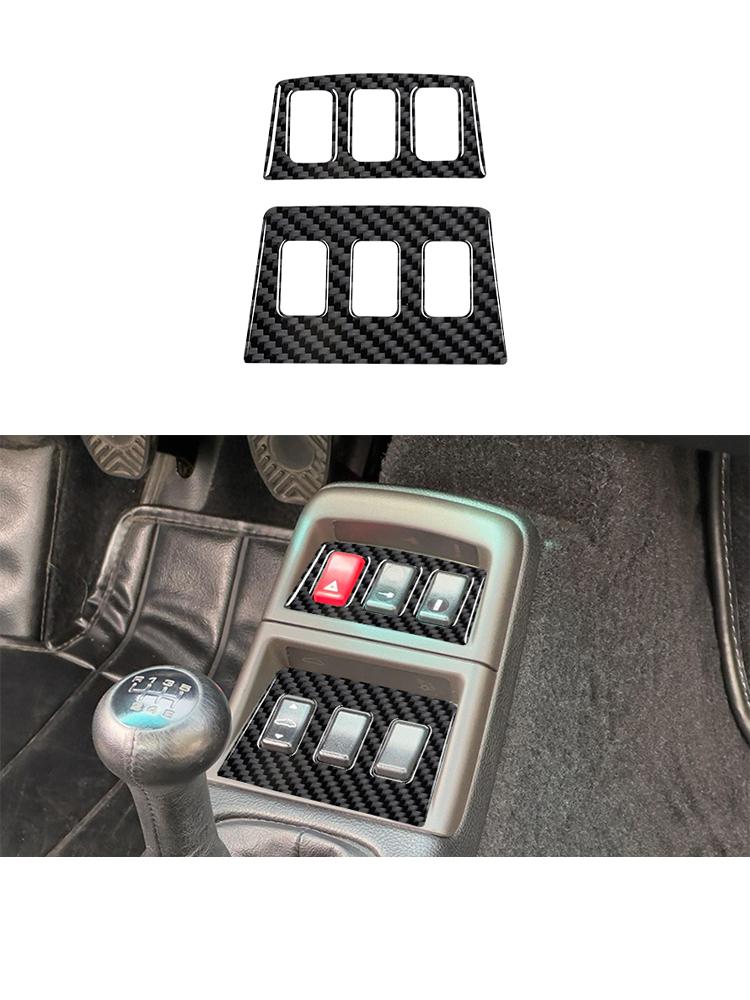 For 1989-1997 Porsche 911 Styling Carbon Fiber Car Interior Dashboard Gear Shift Handbrake Bezel Panel Trim Sticker Accessories