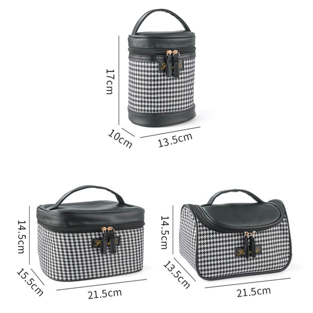 Tumecos Kosmetisk Rutete Vanntett Kosmetisk Oppbevaring Glidelås Bærbar Reise Sminke Kosmetisk Oppbevaring Svart 1 Pose, Mønster, Pose, Esk, Pung,