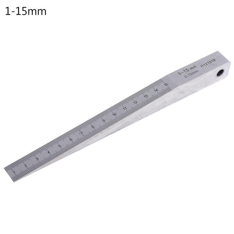

Practical Taper Gauge Gage Welding Feeler Wedge Gauge Hole Measure Tool Woodworking Caliper 1-15mm 0.5-10mm 0.4-6mm
