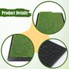 Golf Hitting Mat Practice Drive Training Portable Gear Artificial Turf Pad Rubber Base for