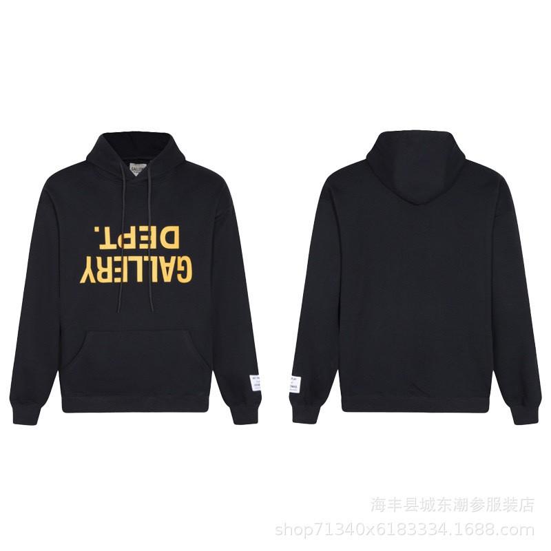 Oversized Hooded Sweatshirt With Graffiti Letter Print Loose Fit Cotton Pullover Men Casual Streetwear