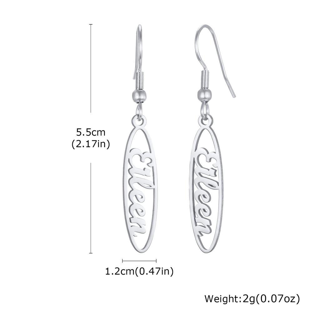 Exquisite Customized Earrings for Women, Personalized Name Letter Jewelry, Birthday Anniversary Gift
