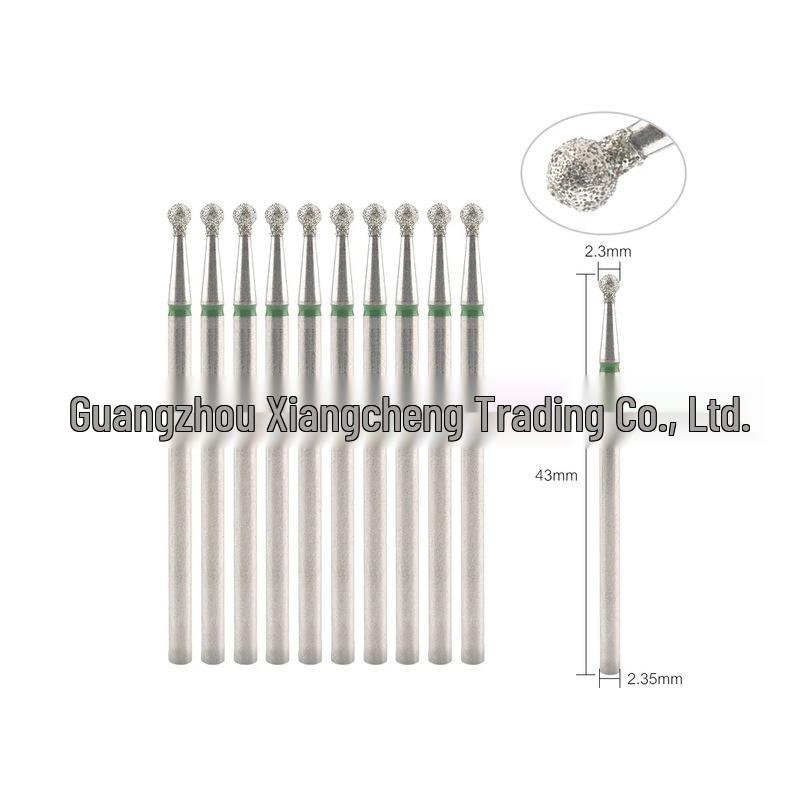 10-Piece Nail Art Diamond Drill Bits for Pre-Treatment and Grinding Dead Skin & Calluses