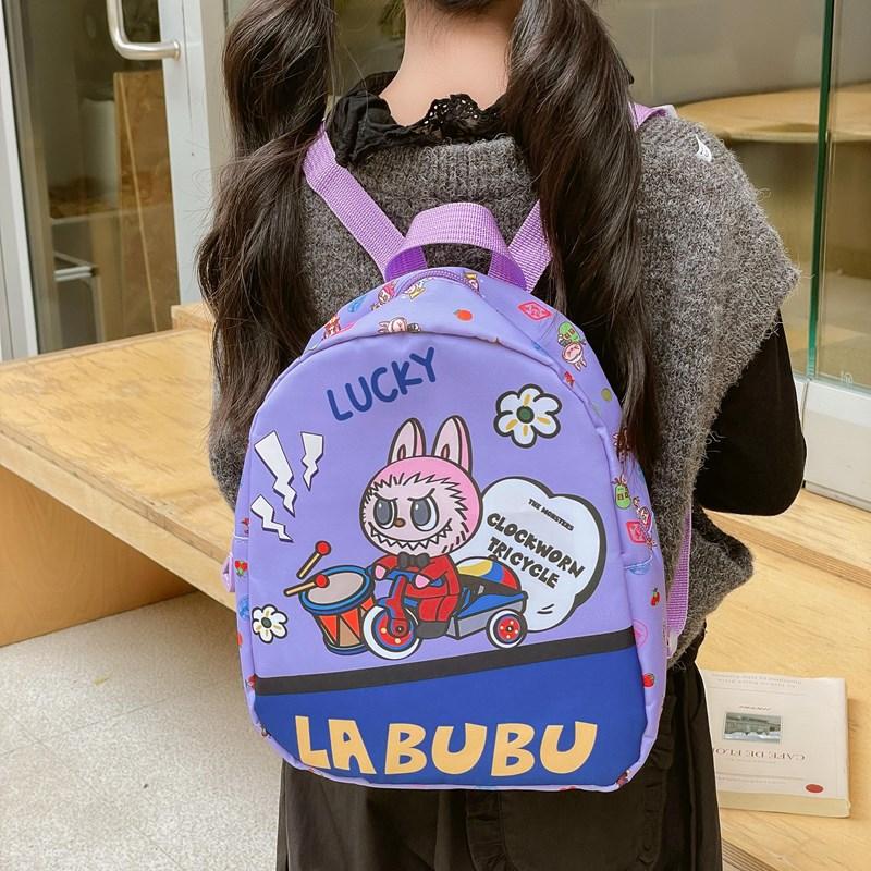 Breathable Color Backpack Nylon School Bag For Preschool Kids Use Daily