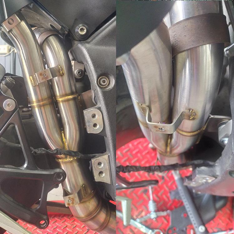 Stainless Steel Exhaust Mid-Section Connector for 09-14 YZF-R1 Motorcycle
