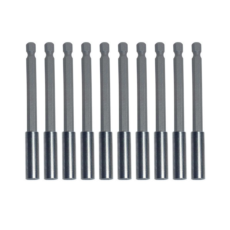 10pcs Steel Magnetic Screwdriver Bit Holder Set Quick Release Extension Rods With 1/4" Hex Shank For Electric Drill Screwdriver