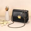 47in PU Leather Flat Chain Strap Handbag Chains Purse Straps Shoulder Cross Body Replacement Strap DIY Purse Making