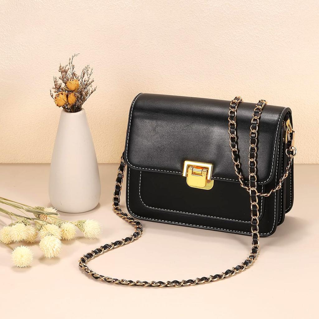 47in PU Leather Flat Chain Strap Handbag Chains Purse Straps Shoulder Cross Body Replacement Strap DIY Purse Making