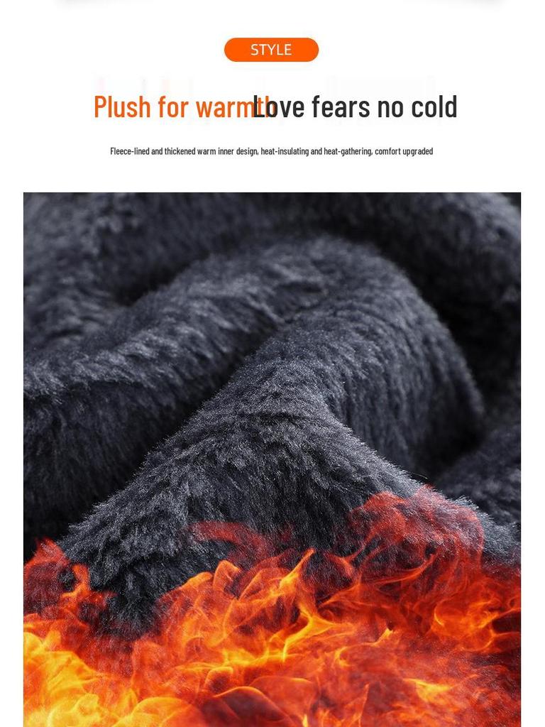 Winter Herren Sturmfeste Samtgefütterte Jacke - Warmer, Dicker und Kältebeständiger Outdoor-Mantel