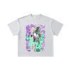 260 GSM Doppelgarn 32er Zählart 100% Baumwolle Kaiju No 8 V9 Kafka Druck Unisex Schweres Baumwoll-T-Shirt