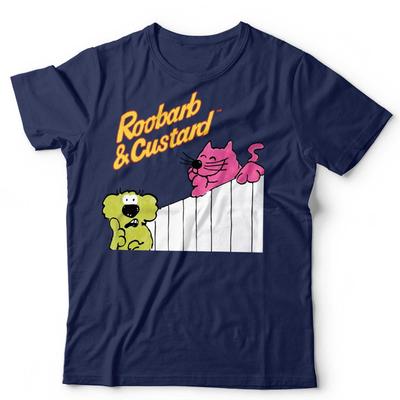 Roobarb And Custard TShirt 70s 80s Retro Kids Cartoon Nostalgia British TV