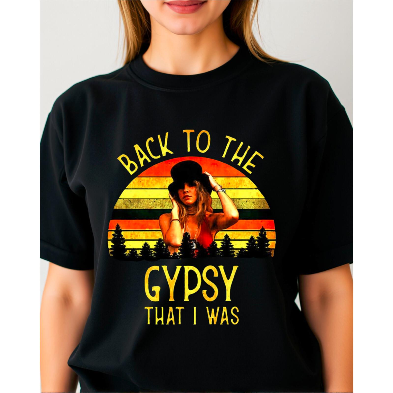 Black Vintage Gypsy That I Tee Mens Cotton The To T Nicks Shirt Was Back Top S