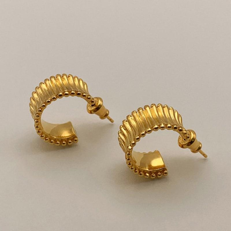 

kiichaa Crown Earring 925 Silver + 18k Gold Plating