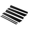 6Pcs Set B Pillar Trim Carbon Fiber Exterior Cover Decor Fit for X1 E84 2011‑2015