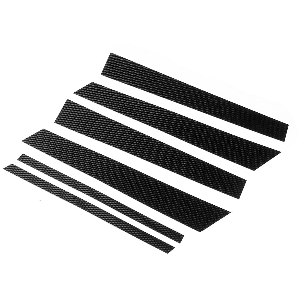 6Pcs Set B Pillar Trim Carbon Fiber Exterior Cover Decor Fit for X1 E84 2011‑2015