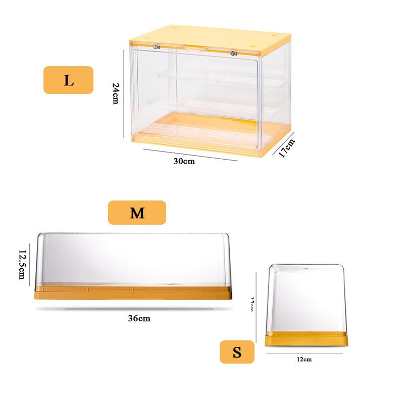 Clear Acrylic Blind Box Showcase Storage Display Stand Toys Dustproof Display Cabinet Toy Doll Anime Figure Organizer