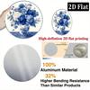 2D Flat Round Metal Sign 8 Inch White Wall Decor for Home Cafe Kitchen Restaurant Apartment Ambiance