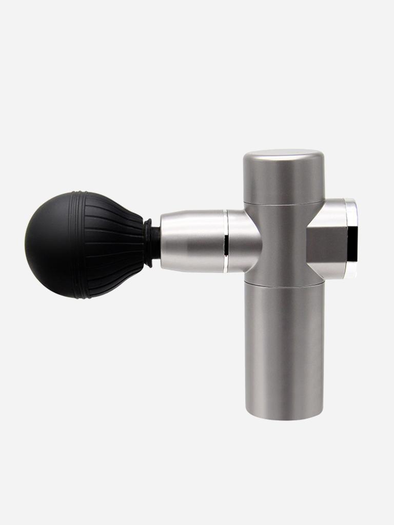 Silver Mini Vibrating Electric Fascia Gun Muscle Relaxation Massage Electric Impact Gun Fitness Exercise Care Tool