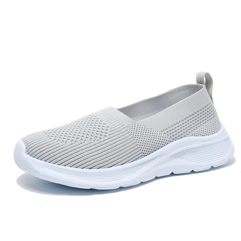 200G light women's shoes large size 36-43 flying weaving eva casual running sports shoes women's new models