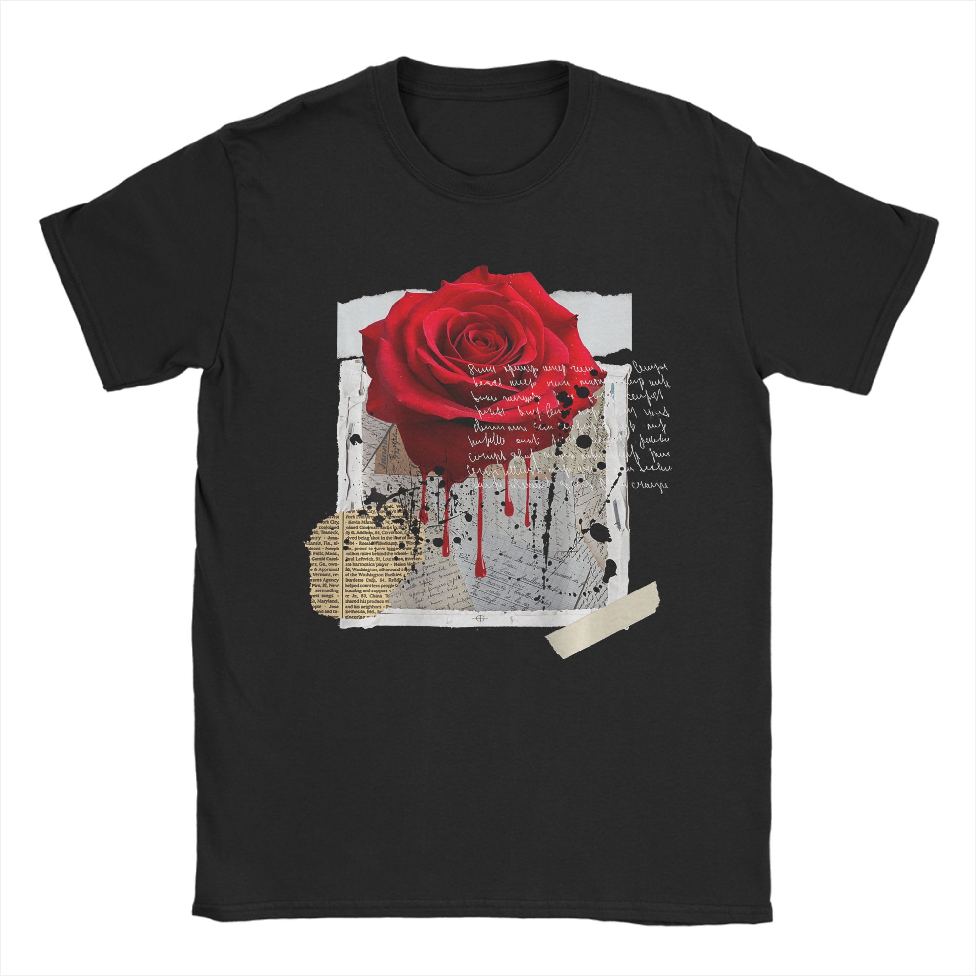 

Streetwear Graphic Dark Floral Urban Aesthetic TShirt Summer Hippie TShirts Unisex Cotton Crewneck Oversized Tees Short Sleeve S