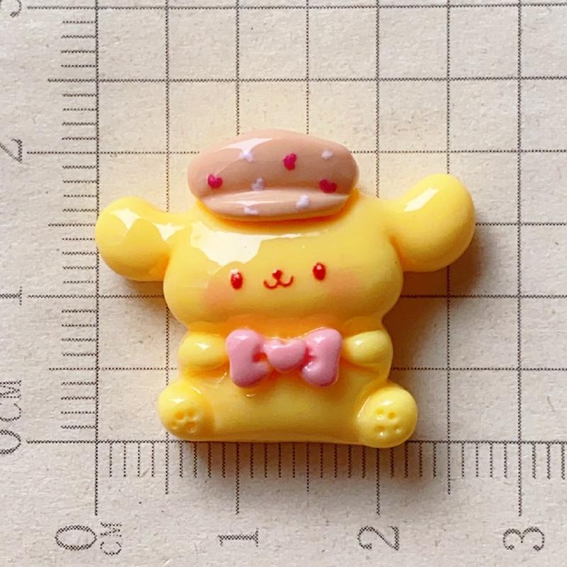 10 Pcs New Kawaii Cartoon Kitten, Rabbit, Puppy Nime Characters Resin Scrapbook Diy Jewelry Children Gift Hairpin Accessories A1