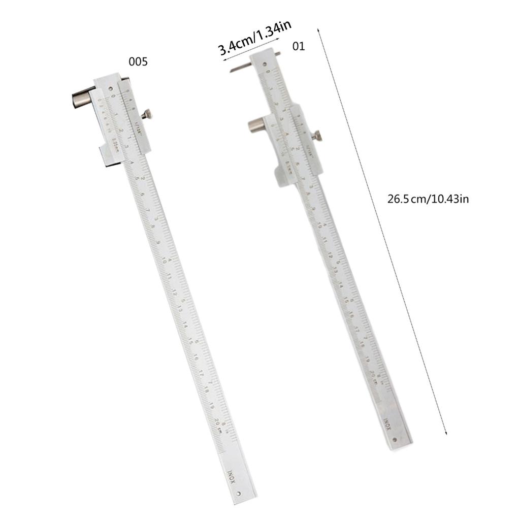 0-200mm Marking Vernier Caliper with Carbide Needle Scriber Parallel Marking Measuring Ruler Measuring Tool