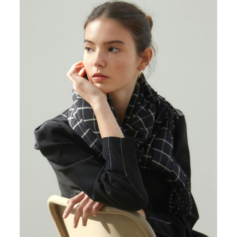 

NICKNICOLE window check mufflerblack