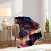 For Transformers,Optimus Prime,Robot Truck-Themed Flannel Blanket, Glam Style, Digital Print, All-Season Comfort, Tear-Resistant, Knitted Cr