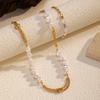 Versatile freshwater pearl necklace, simple and high-end pendant, non-fading jewelry, collarbone chain, bracelet, female natural