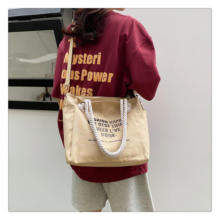 IELGY Большая вместительная сумка из холста — фото 9