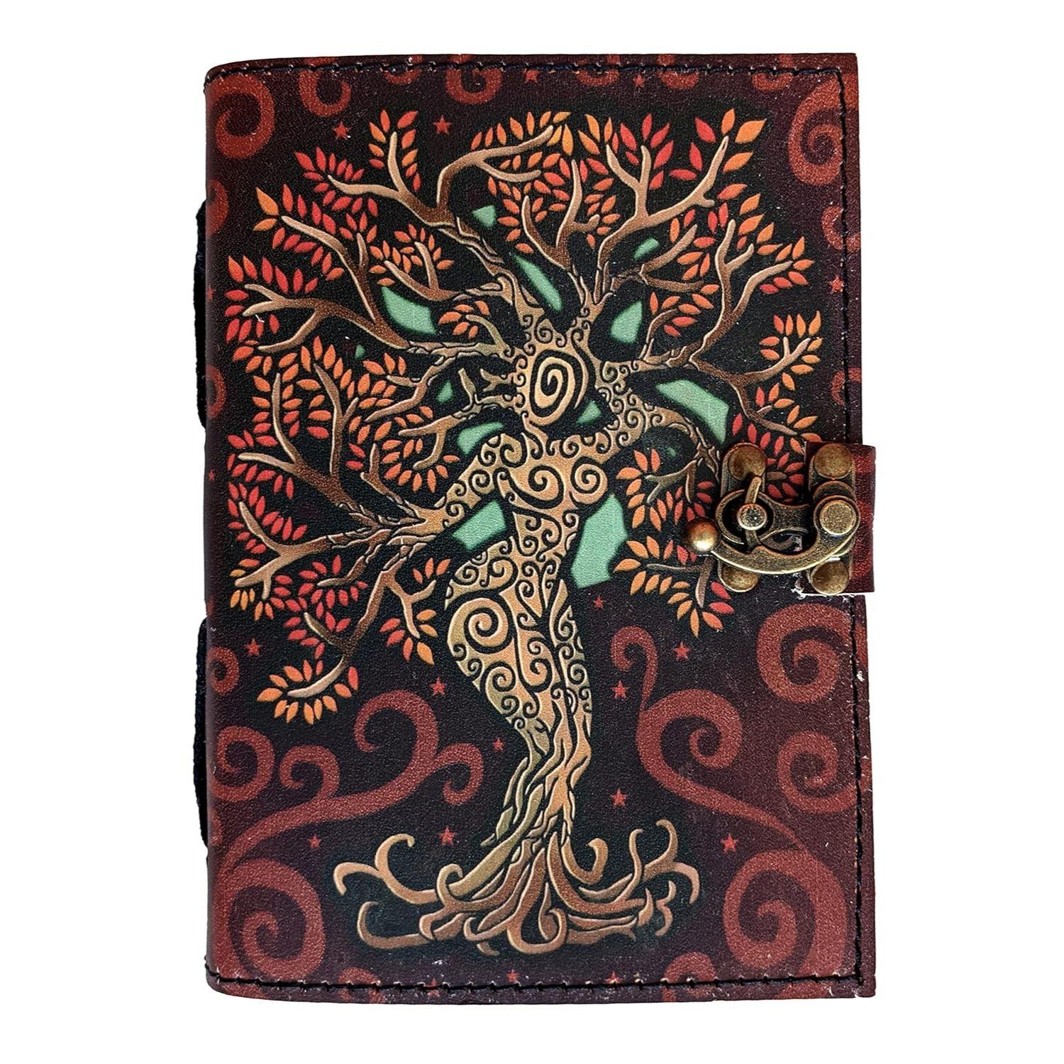 

Винтажные журналы, гримуар, Кельтский ведьмин камень, кожаная книга теней, журналы 7 x 5 in