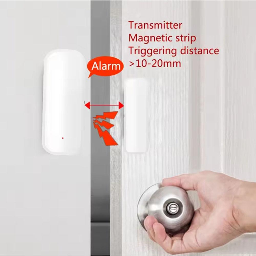 Tuya Zigbee Smart Door Window Sensor Wireless Open Close Detector Smart Home Security Alarm Works with Alexa Google Assistant