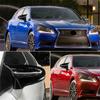 M-Horn Glänzend Schwarze Spiegelkappen für Lexus IS RC 200 300 350 450 2014-2020