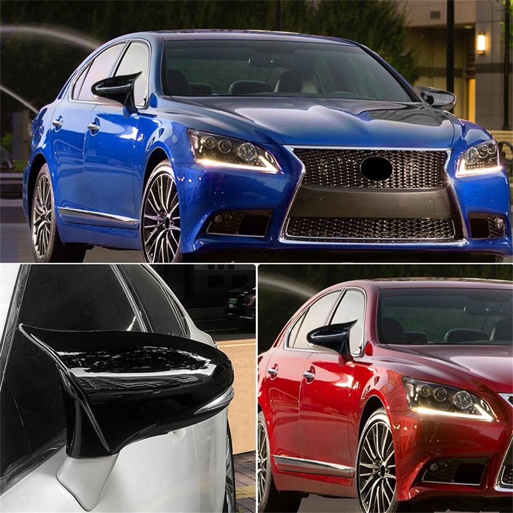 M-Horn Glänzend Schwarze Spiegelkappen für Lexus IS RC 200 300 350 450 2014-2020