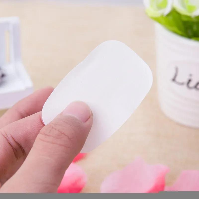 1/6Pcs Portable Soap Paper Disposable Travel Case Mini Cleaning Soaps for Washing Cleaning Hand for Outdoor Camping Hiking