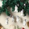 6/12/24Pcs Christmas Cute Snowman Decor Pendants for Winter Christmas Tree Decoration New Year Christmas Gifts Party Supplies